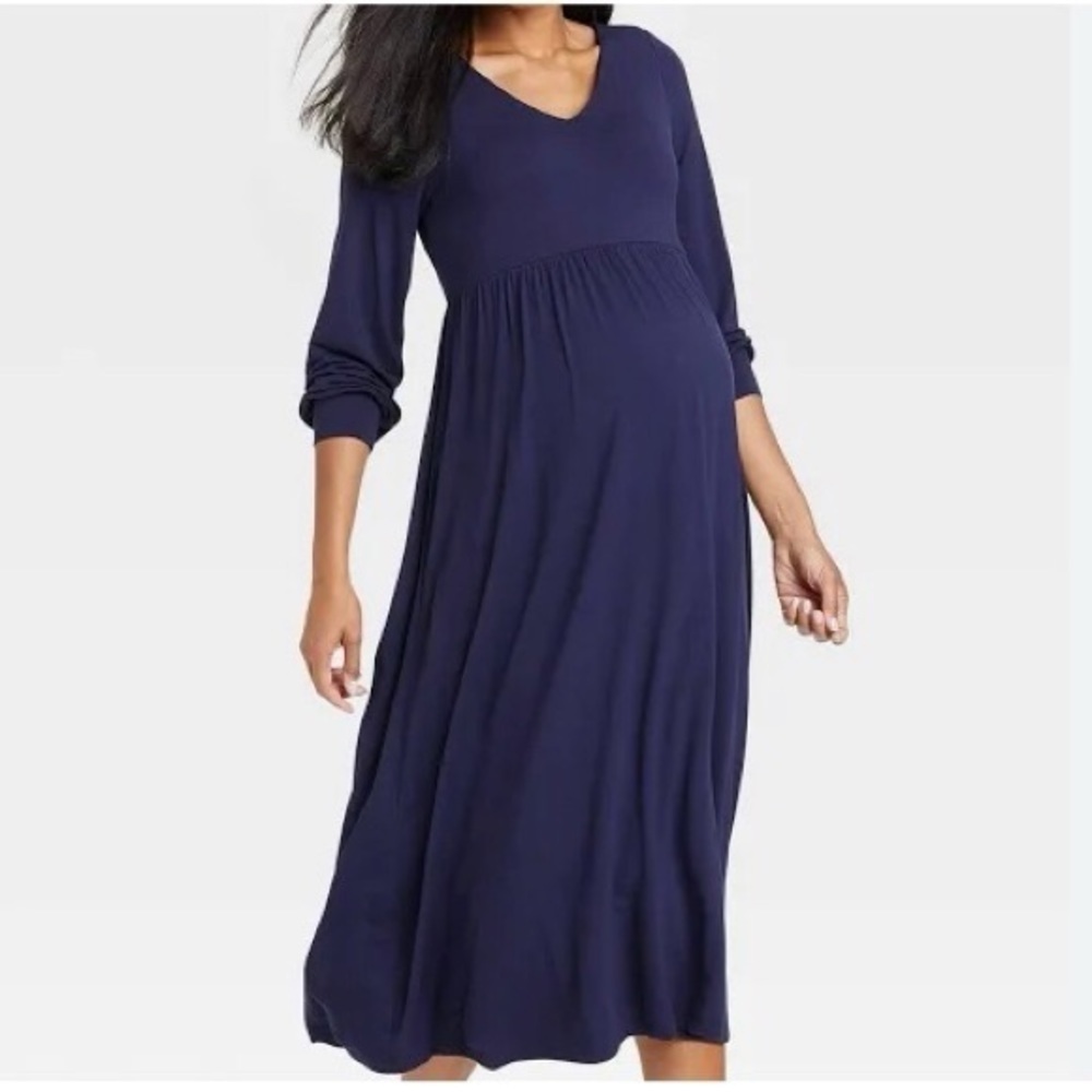 Women’s The Nines By Hatch Blue Maxi Dress Size S